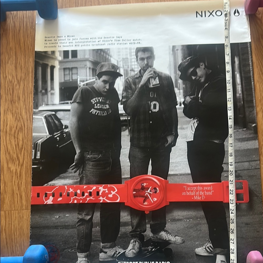 Rare Beastie Boys / NIXON Watch
2011 US Original Promo Poster
24x30in